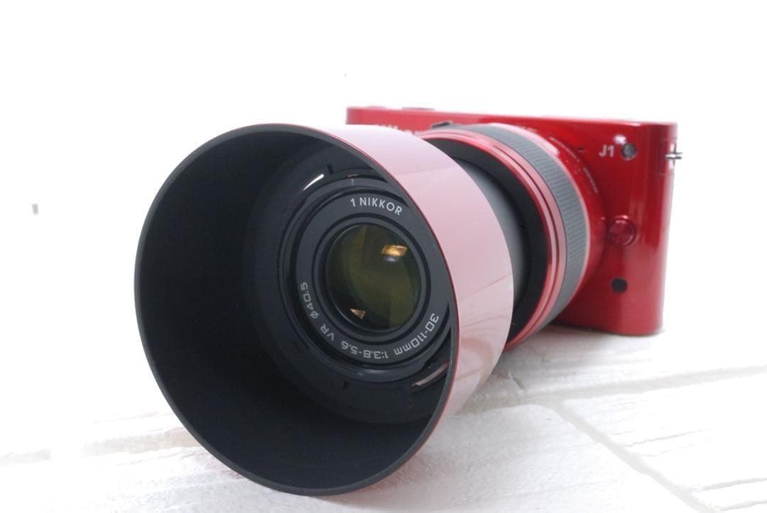 ショット数1634回✨Nikon 1 J1 ミラーレス 望遠レンズ付 人気