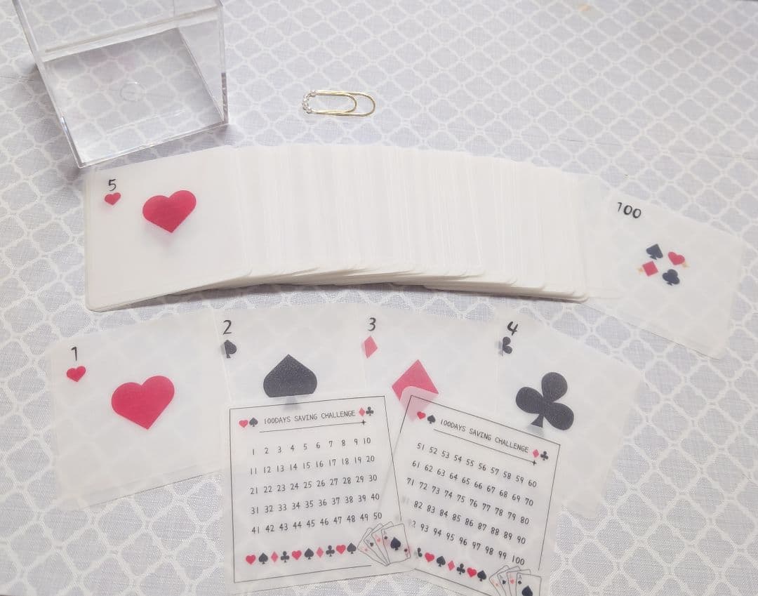 Kanae　100DaysSavingBox　トランプデザイン