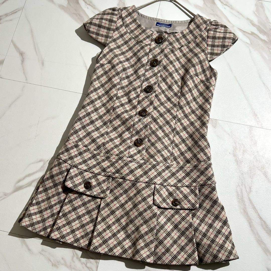 【美品✨吉川ひなの着用】バーバリーブルーレーベル ミニワンピース ノバチェック