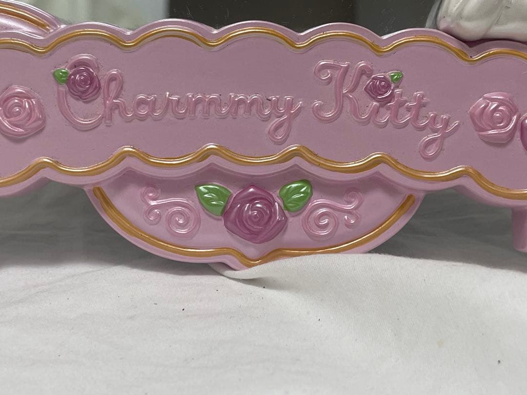 【中古品】希少 ローズ バラ チャーミーキティ ミラー 鏡 ピンク 2007年