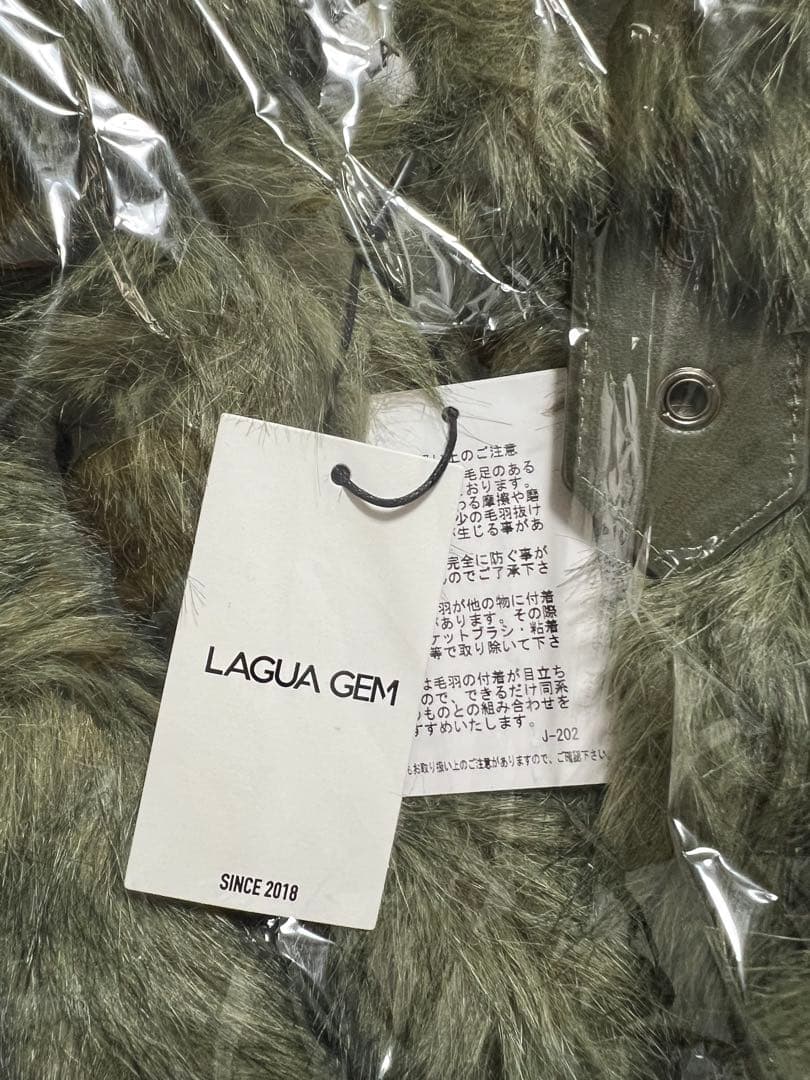 ラグアジェム　ファーコート　カーキ　Mサイズ