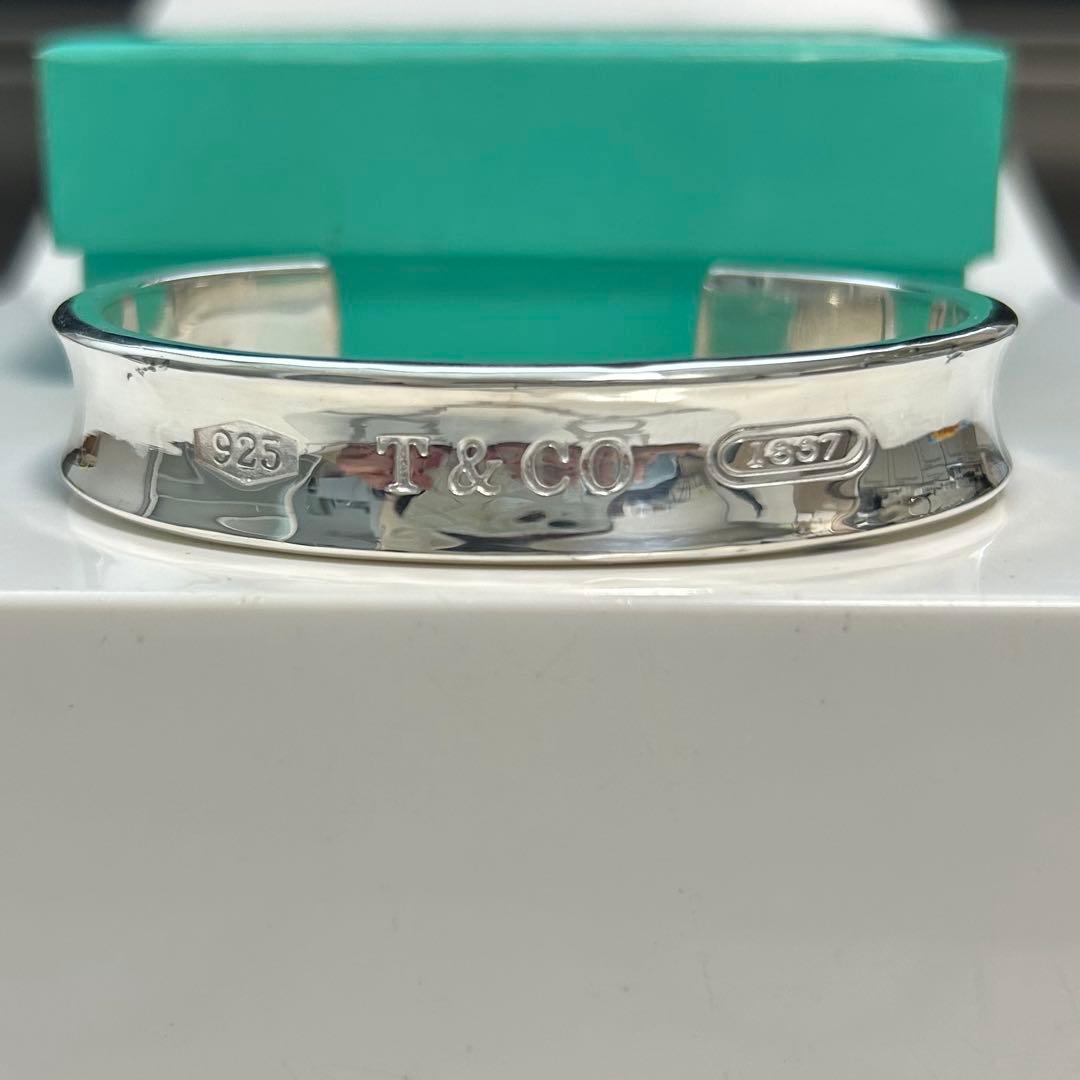 【美品】ティファニー ナロー 1837 バングル シルバー 925 正規品