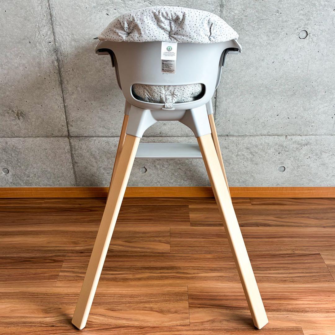 ストッケ　クリック　ハイチェア　グレー　クッション付