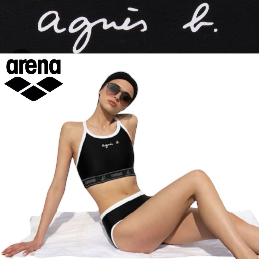 2186【新品 定価16500円】アニエスべー×アリーナコラボ★水着★S★7号