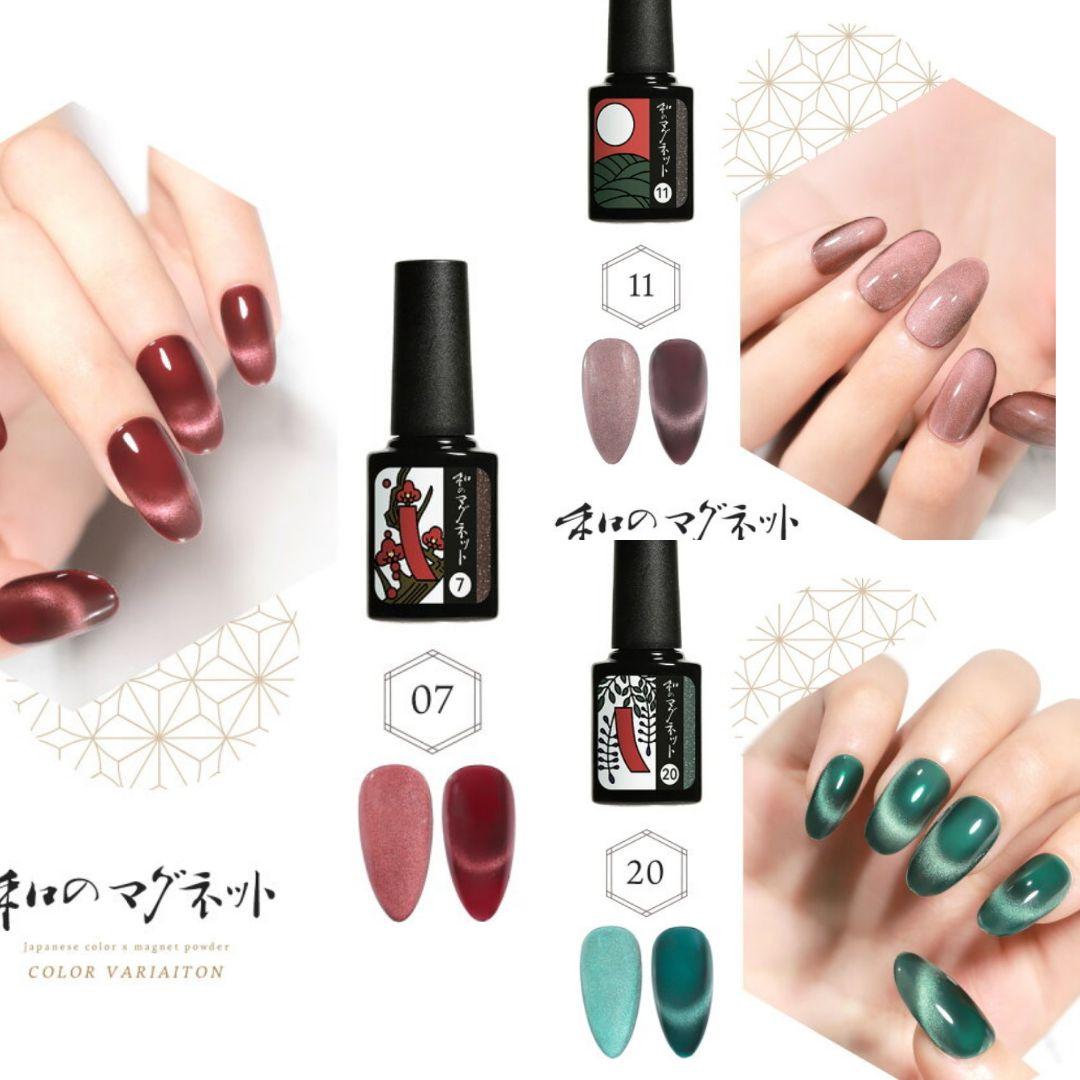 ネイル工房　和のマグネット　20本セット　和　秋　冬　ネイル　振り袖　成人式