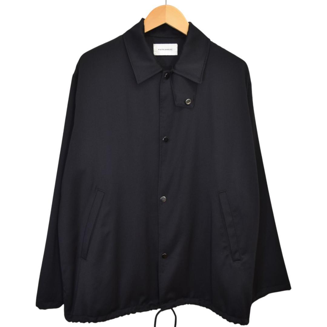 ジャケット・アウター MARKAWARE CASHMERE SATIN COACH JACKET