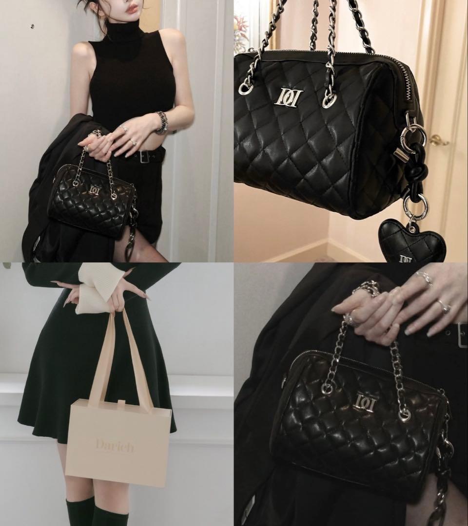 Darich ダーリッチ キルティングミニボストンバッグ ノベルティ