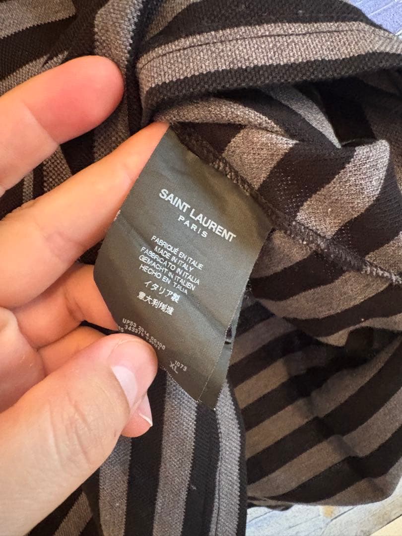 【SAINT LAURENT PARIS】 ポロシャツ_Lサイズ_定価4万程度
