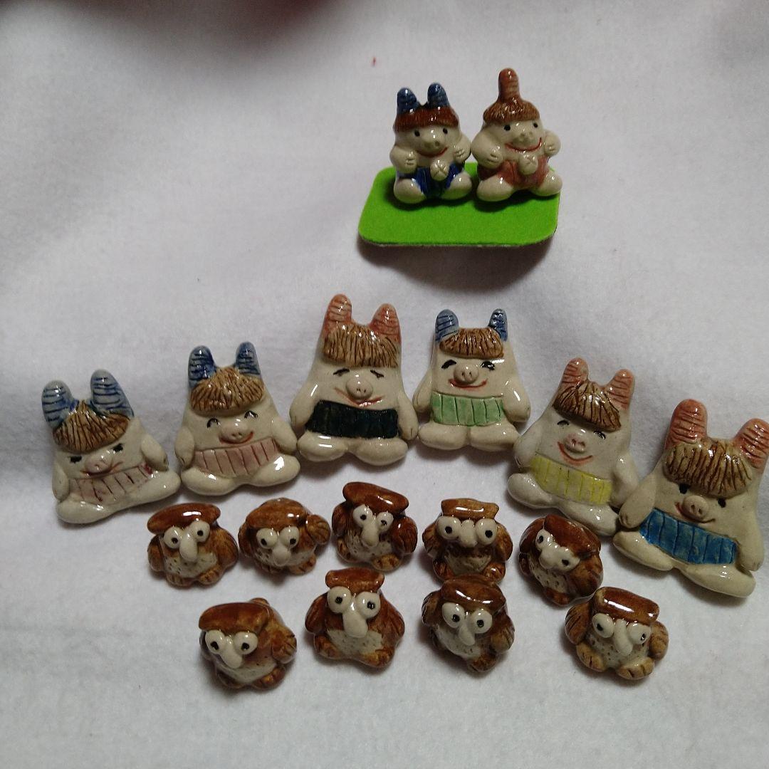 陶器製ねこ10個置物他まとめ売り