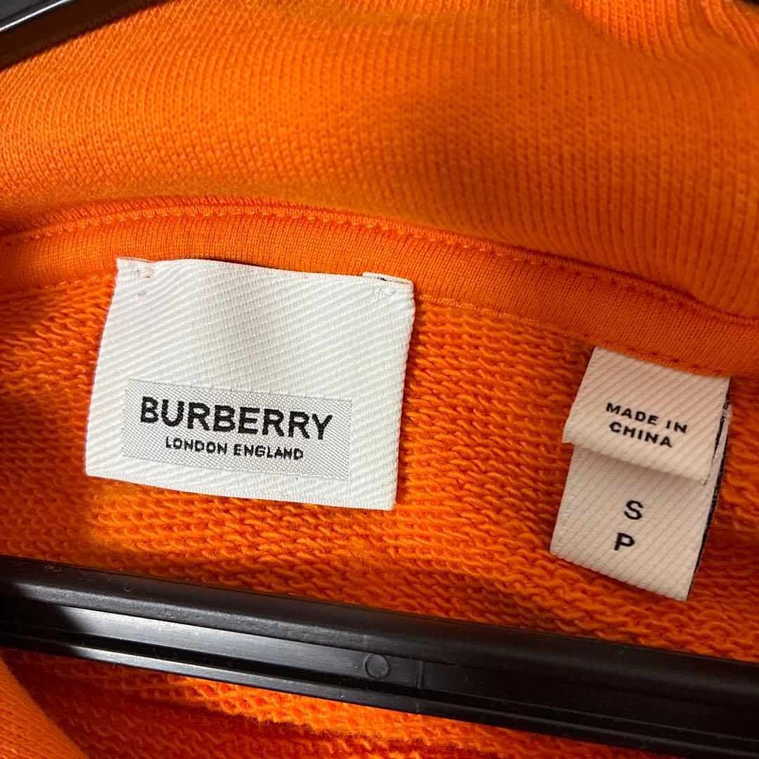 明日まで値下げ　バーバリー　オレンジ ロゴ　ホースフェリー パーカー