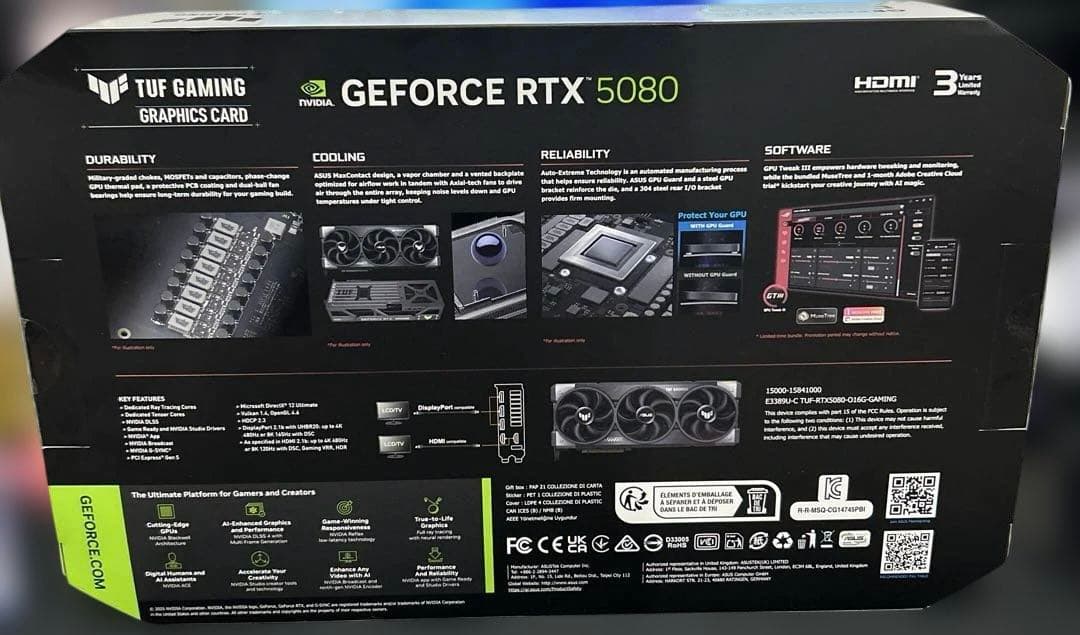 グラフィックボード・グラボ・ビデオカード ASUS TUF Gaming GeForce RTX 5080