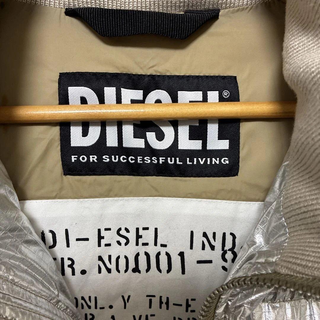 DIESEL W-OLF シルバー ダウンジャケット L