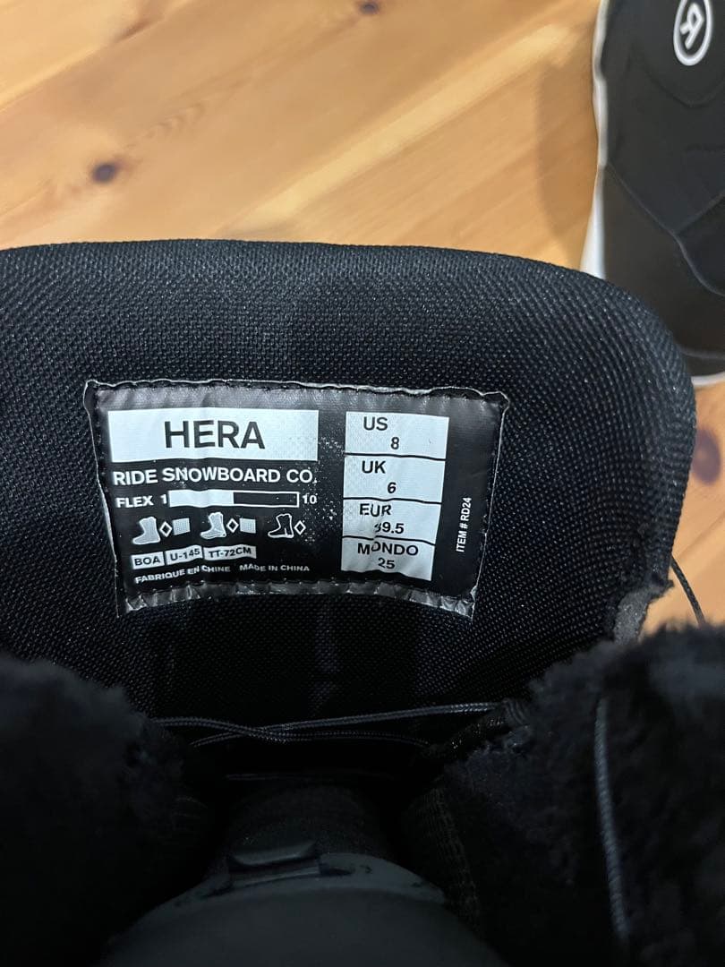 美品　24-25 RIDE HERA 25センチ　ライド　ダブルBOA