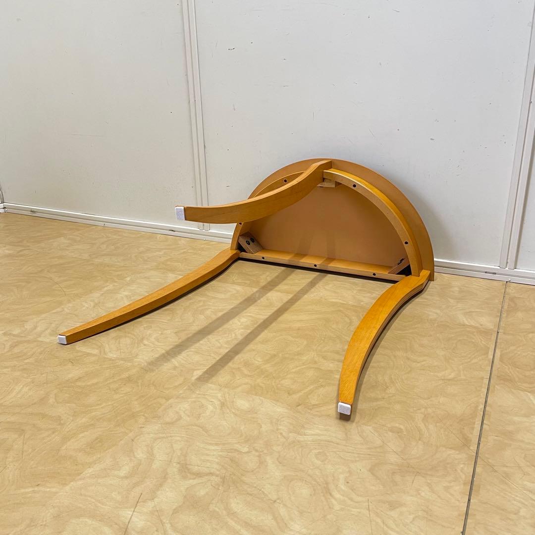 コンソールテーブル 半円 3本脚 花台 サイドテーブル 飾り台 ナチュラル