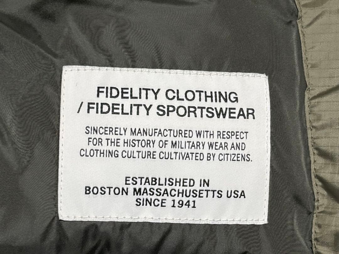 ［NANGA×FIDELITY］3LAYER DAWN N-3B（Olive）M