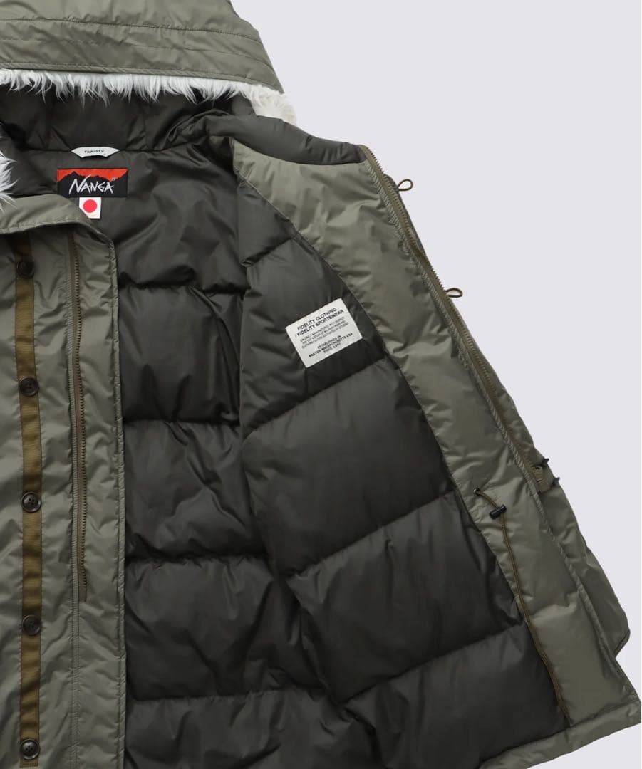 ［NANGA×FIDELITY］3LAYER DAWN N-3B（Olive）M