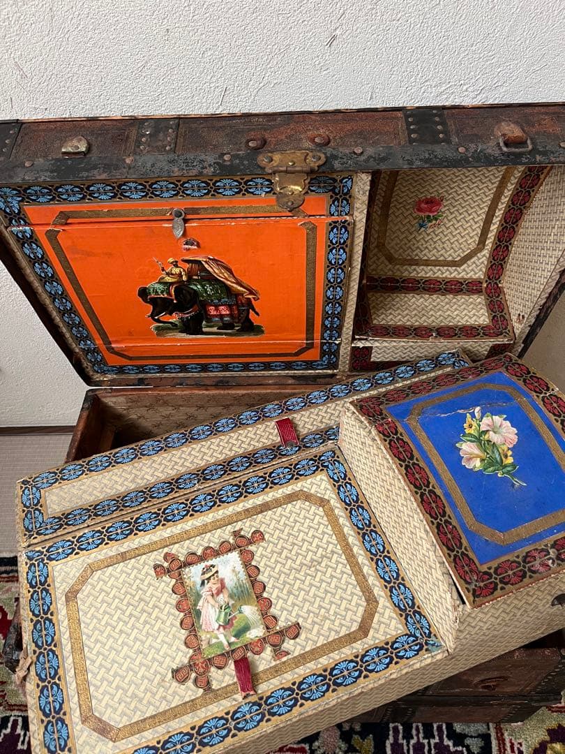 アンティークドール トランク