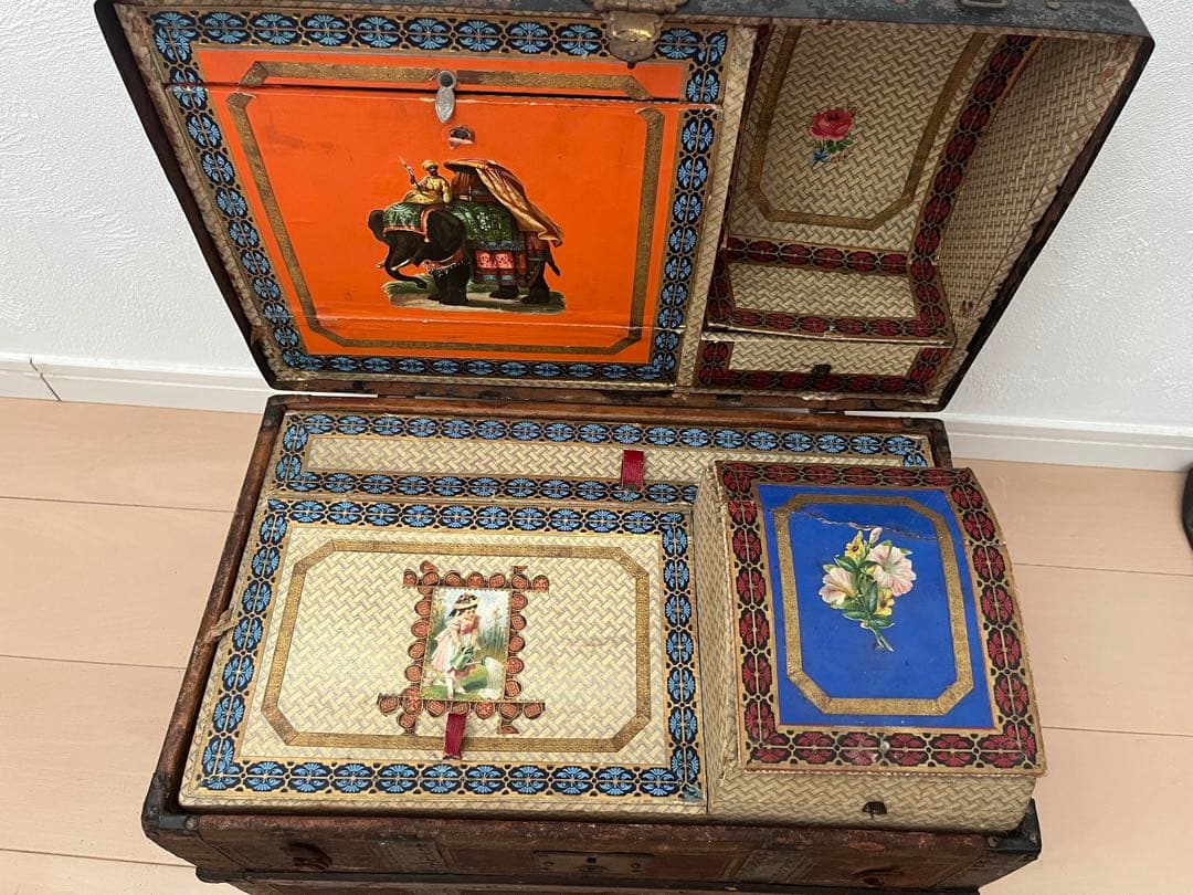 アンティークドール トランク