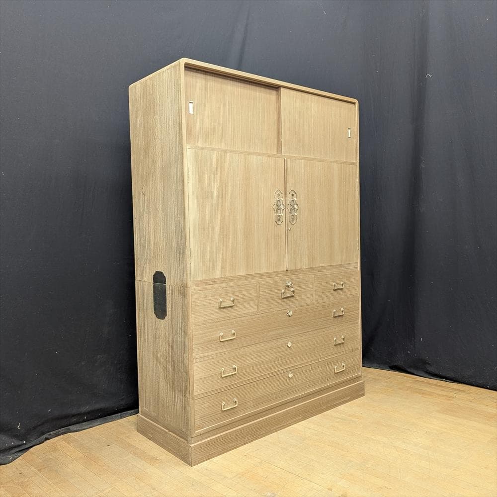 京都夷川　奥田たんす店　総桐　無垢　桐箪笥　和箪笥　整理箪笥　タンス　栓止め