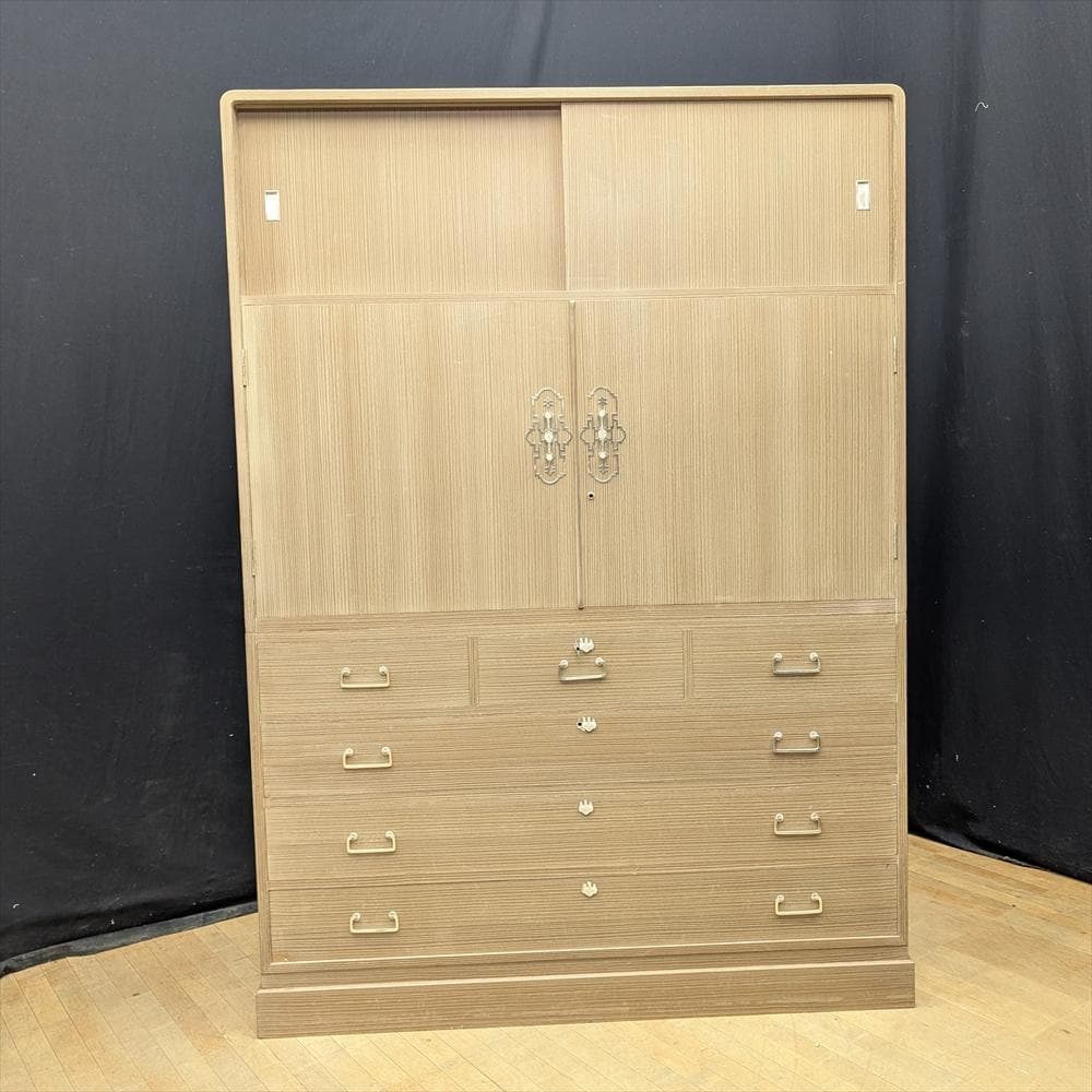 京都夷川　奥田たんす店　総桐　無垢　桐箪笥　和箪笥　整理箪笥　タンス　栓止め