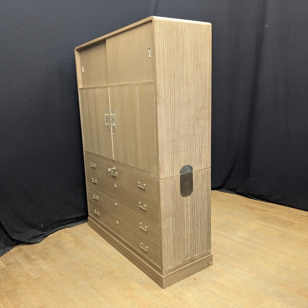 京都夷川　奥田たんす店　総桐　無垢　桐箪笥　和箪笥　整理箪笥　タンス　栓止め