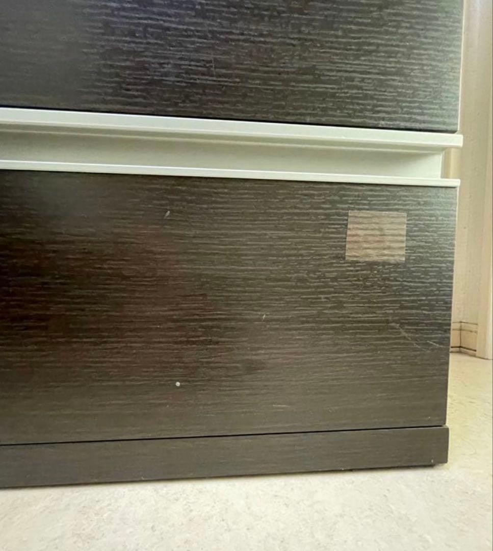 ニトリ　ダークブラウン 6段チェスト