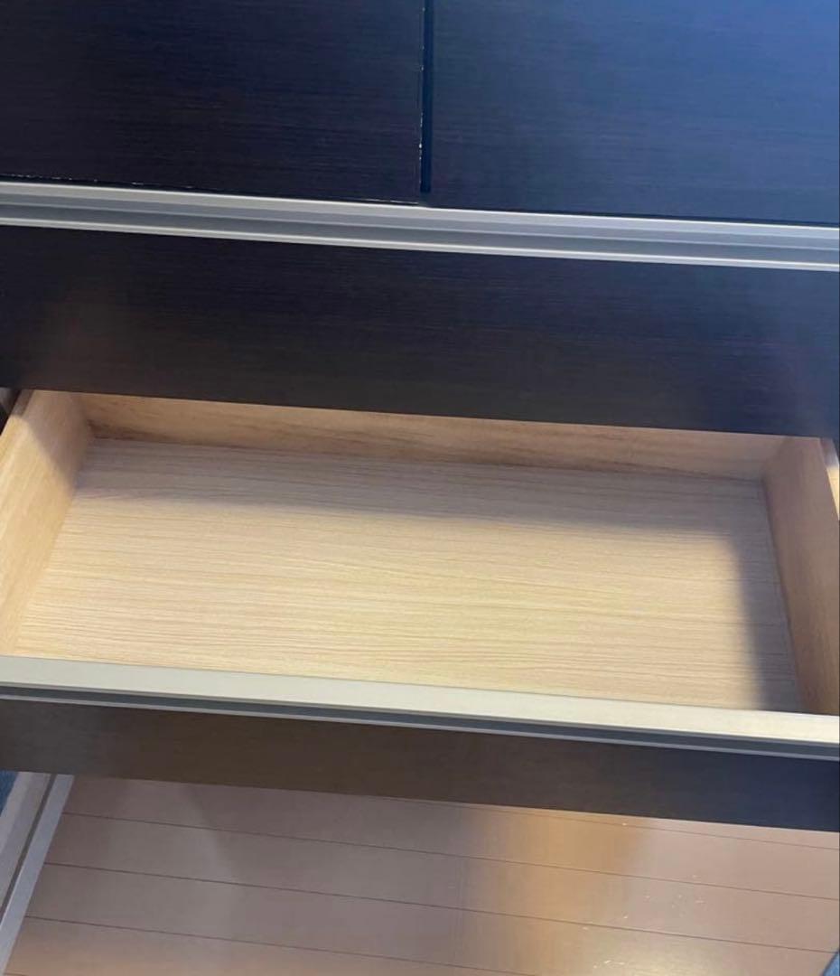 ニトリ　ダークブラウン 6段チェスト