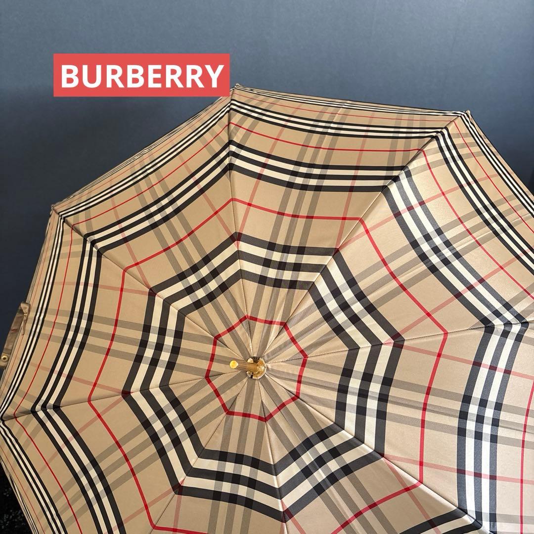 新品❣️BURBERRY チェック柄 長傘