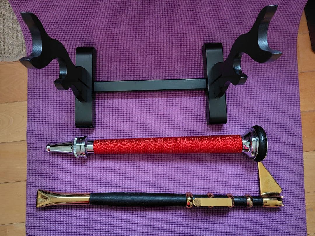 消防団退団記念品　鳶口、放水口