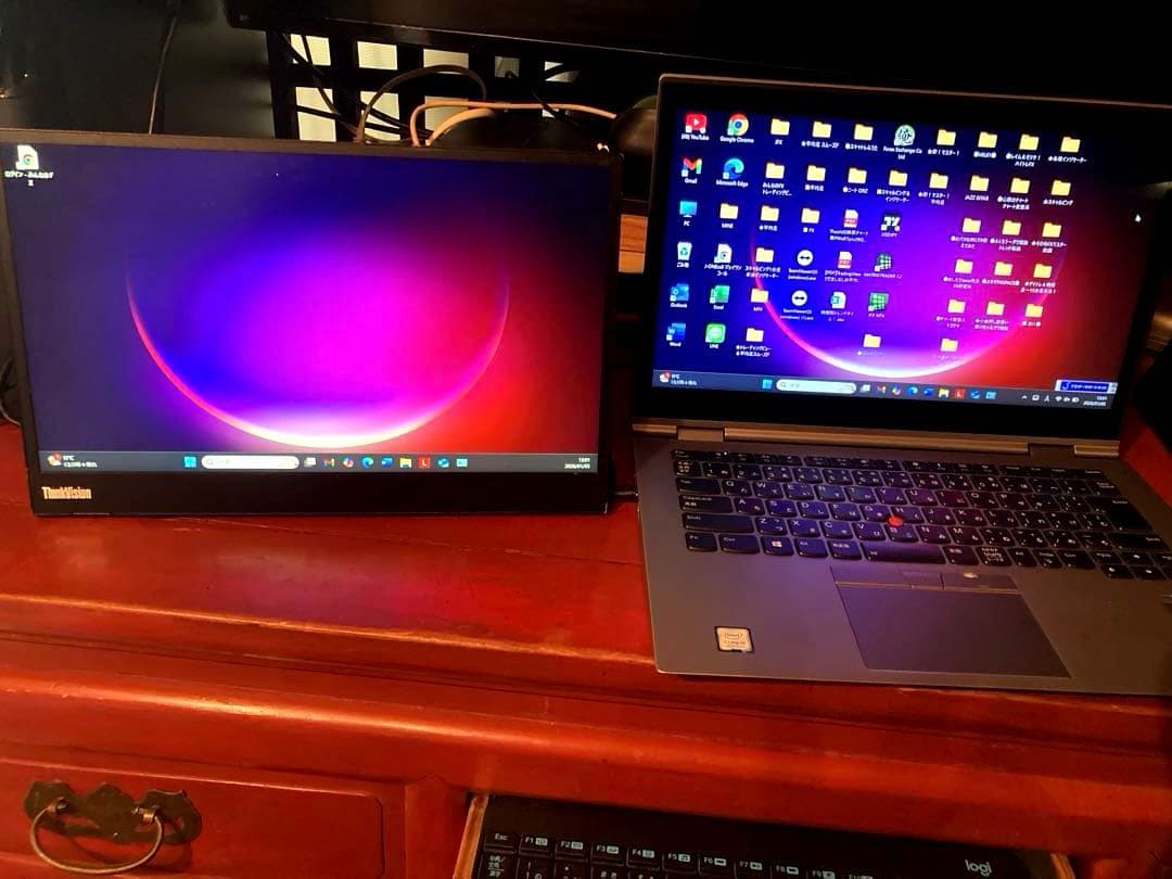 超人気モバイルモニターLenovoThinkVision M14シンクヴィジョン