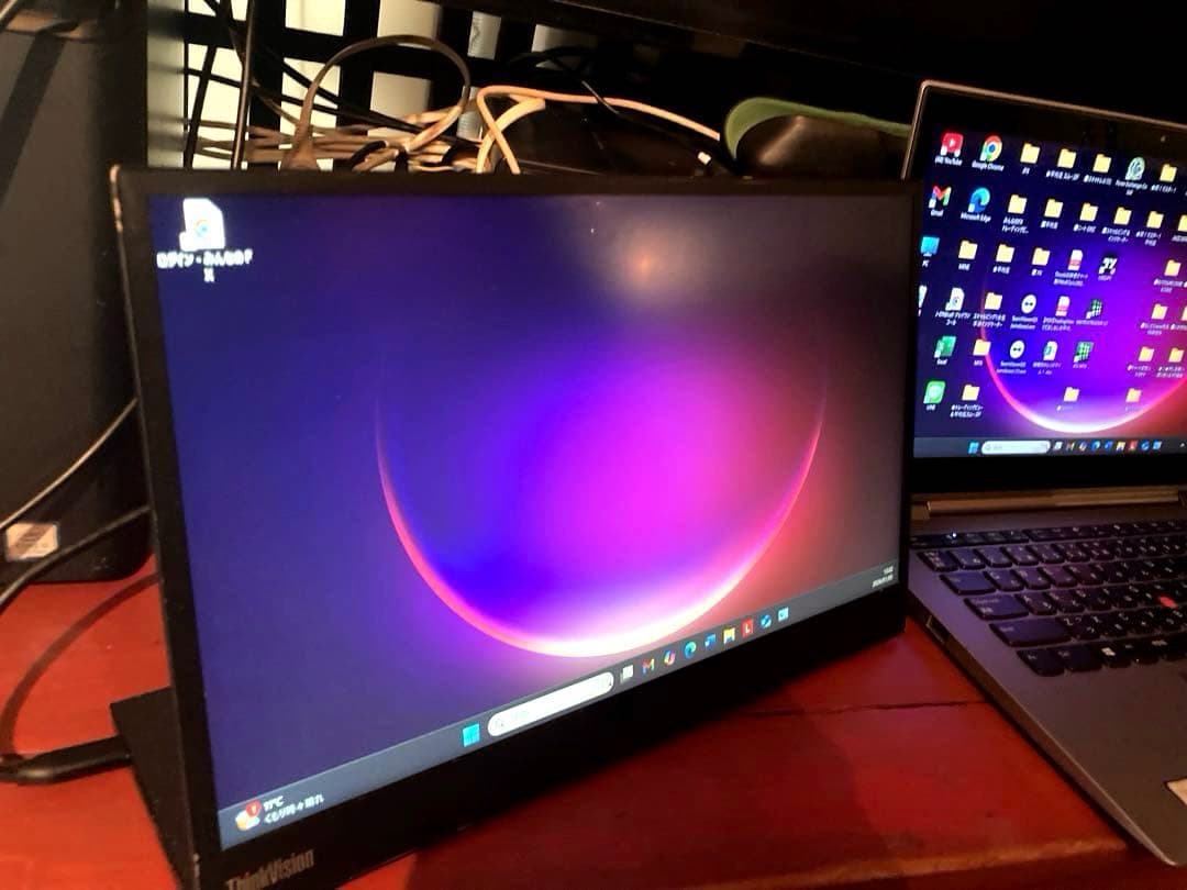 超人気モバイルモニターLenovoThinkVision M14シンクヴィジョン