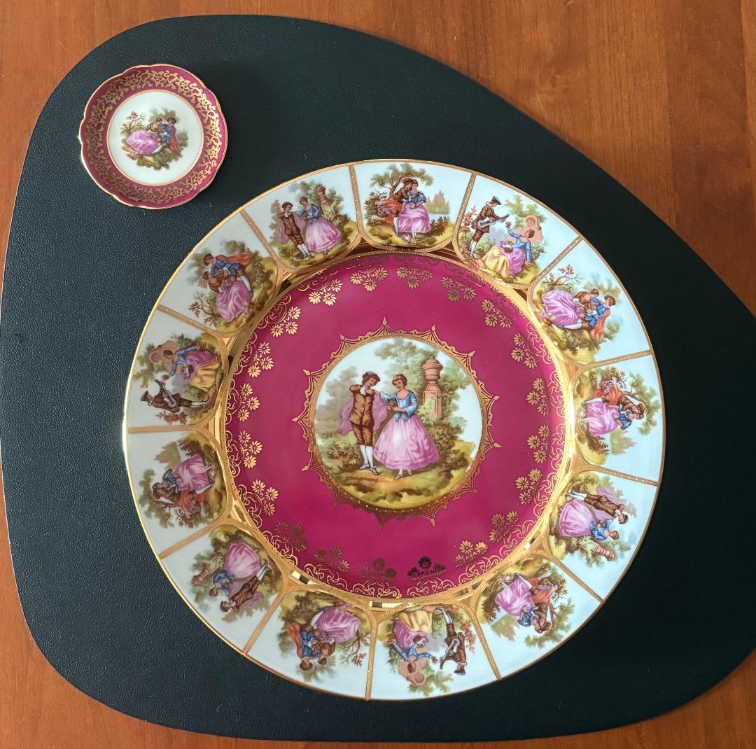 【専用】JKWドイツ製 大皿 ＆ LIMOGES 豆皿 ＋2枚セット 計4枚