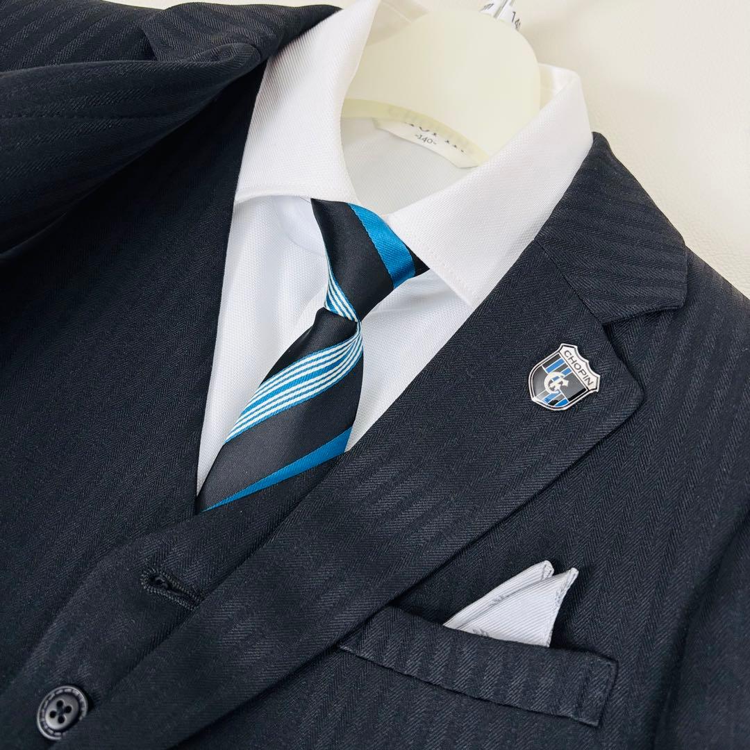 2609【新品タグ付き】ショパン 140cm　キッズフォーマル 3ピース 7点