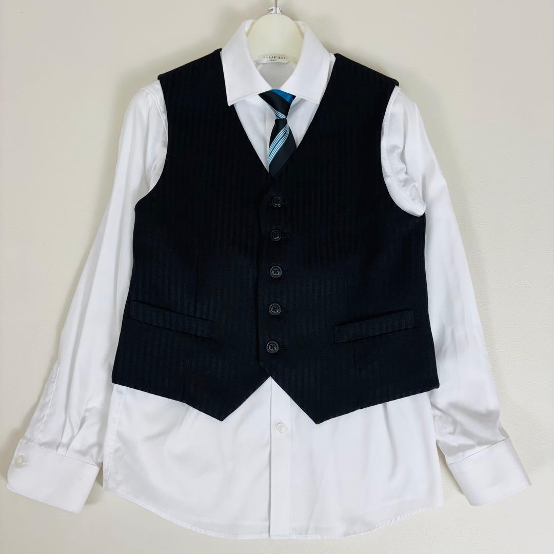 2609【新品タグ付き】ショパン 140cm　キッズフォーマル 3ピース 7点