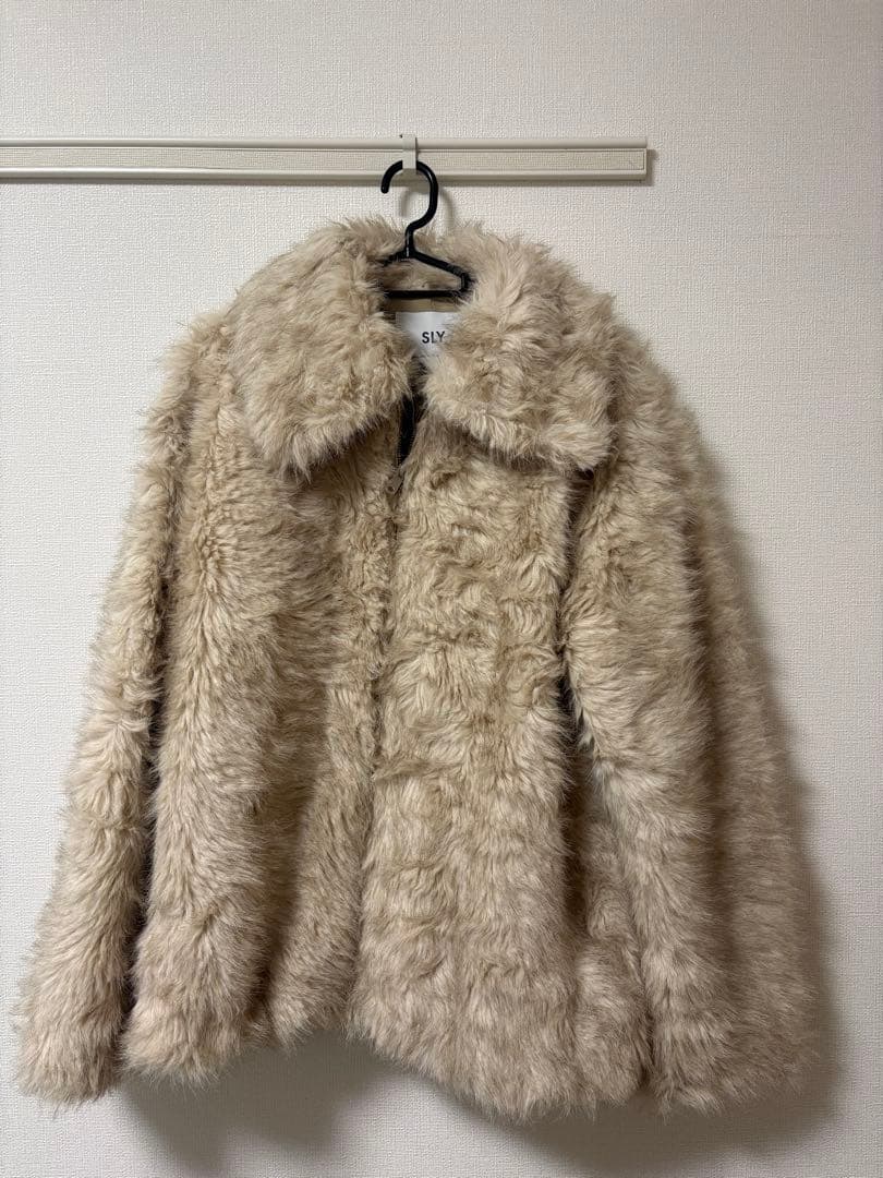 SLY ベージュファーコート @shiroishi
