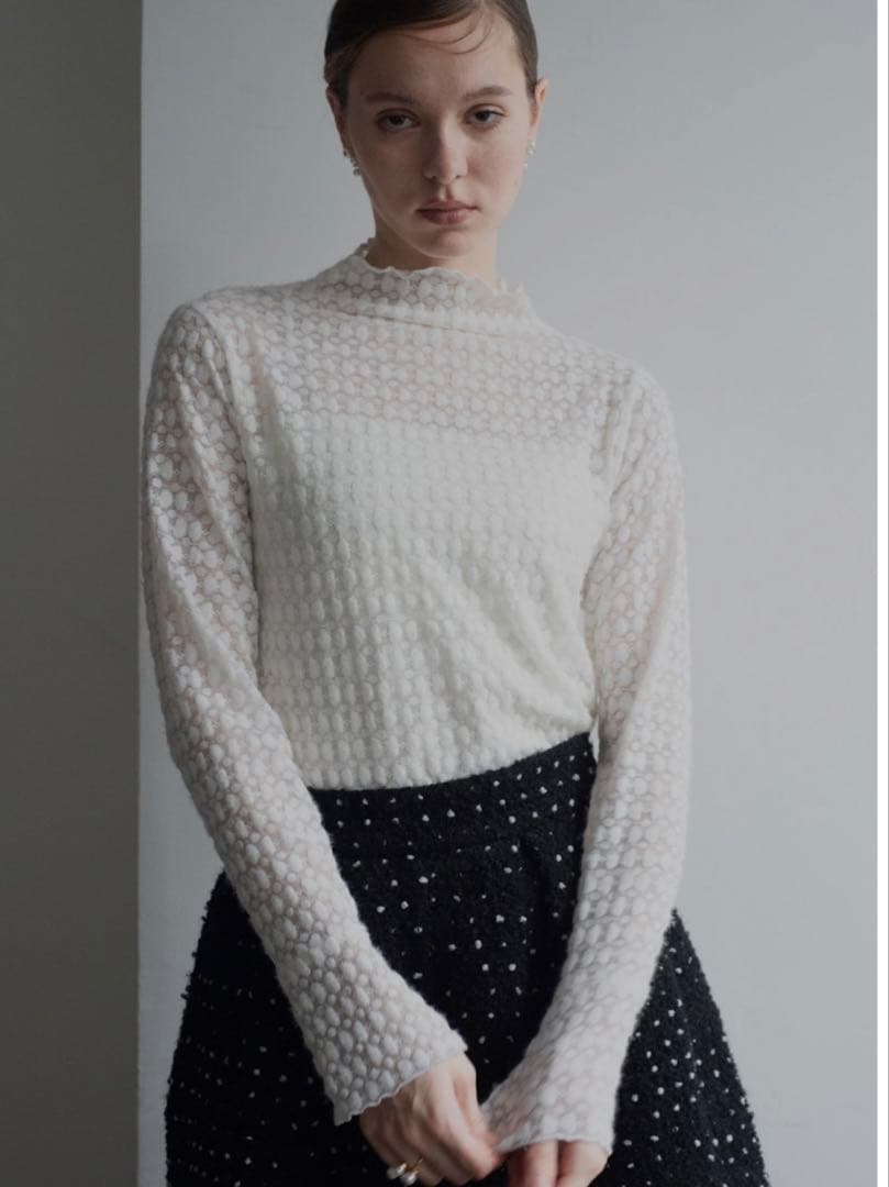 キャンディーシアー長袖トップス