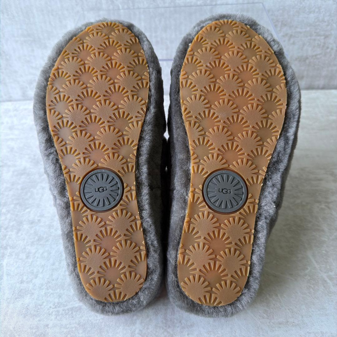 ⭐️未使用⭐️UGG アグ フラッフイヤー スライド サンダル 23cm グレー
