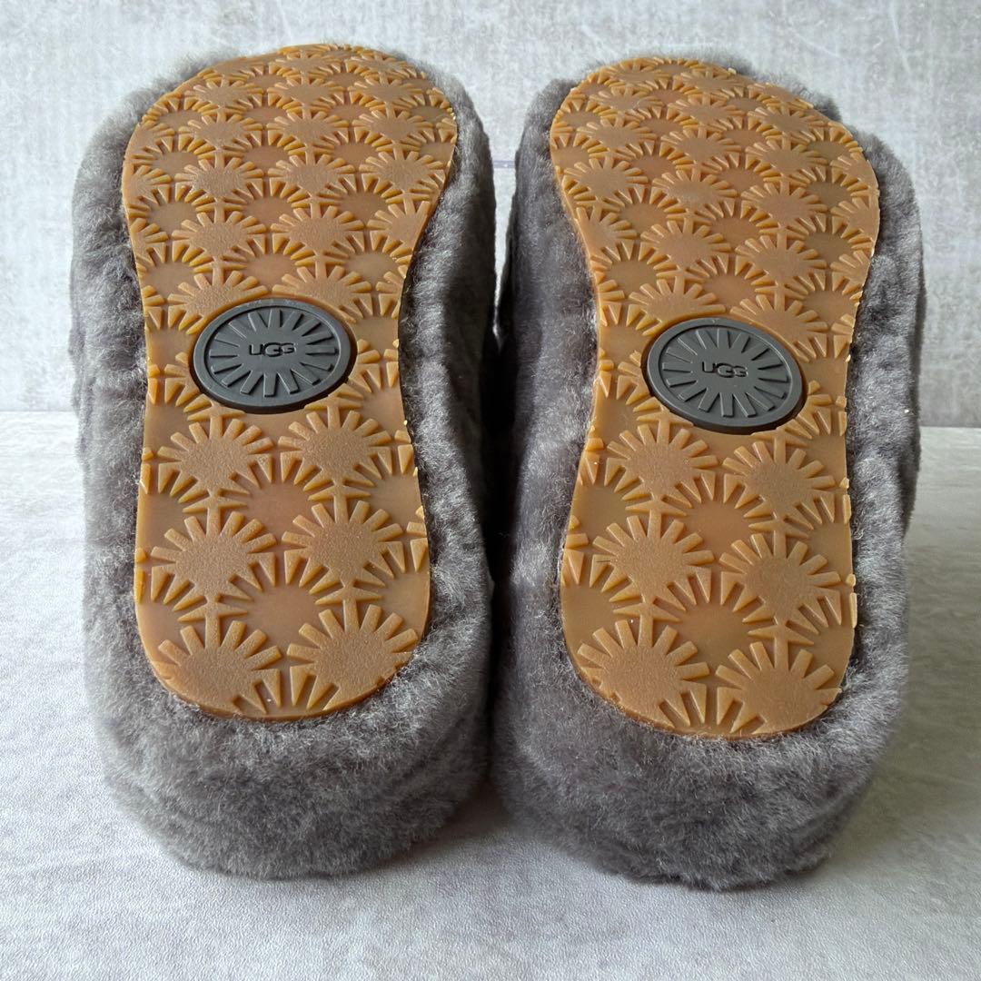 ⭐️未使用⭐️UGG アグ フラッフイヤー スライド サンダル 23cm グレー