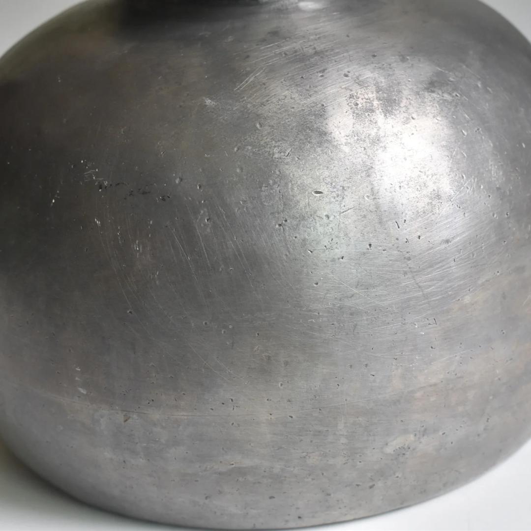 フランスアンティーク　ピューター フラワーベース　フラワーポット　ブロカント