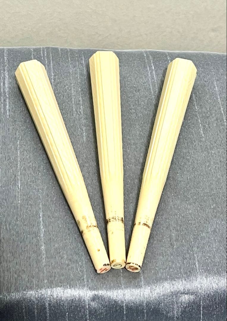 三味線 糸巻き 素六面取り 天然素材 3本セット