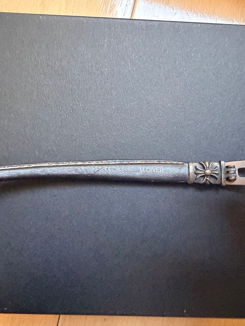 CHROME HEARTS M.DIVER CHプラステンプルレザーサングラス