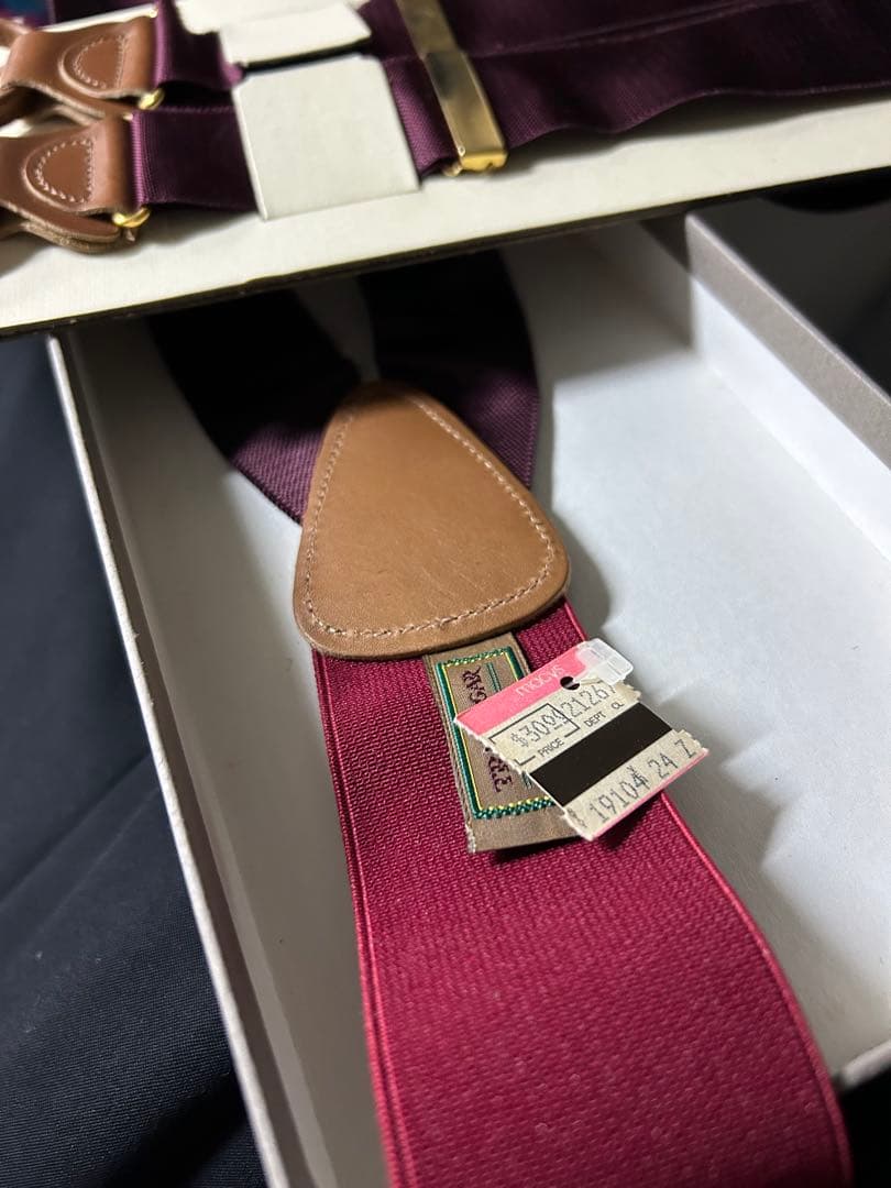 デッドストック級　Trafalgar サスペンダー　輸入品