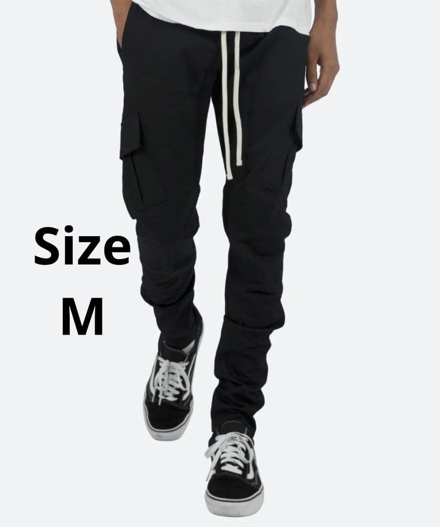 パンツ mnml ZIP CARGO DRAWCORD PANTS / BLACK4