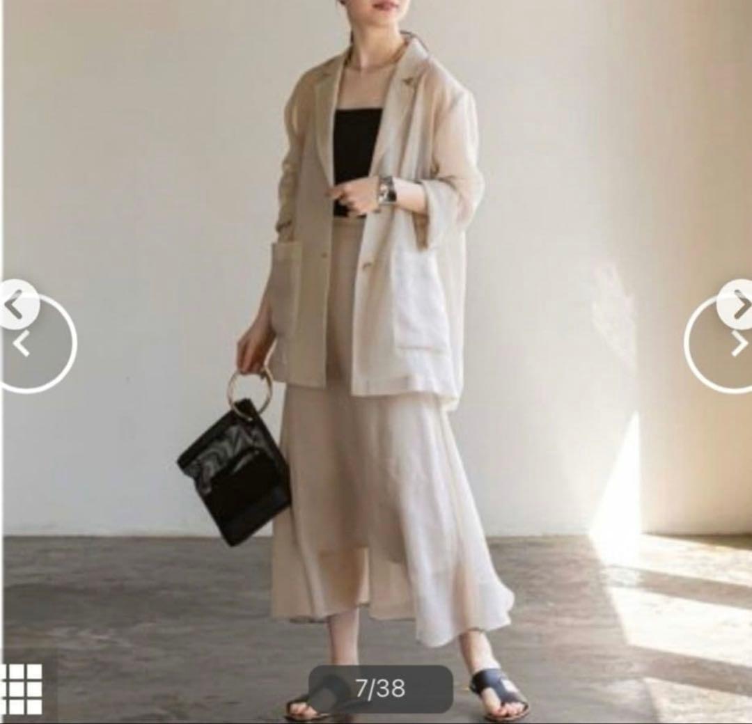 NOBLE シースルーオーバーサイズ　テーラードジャケット