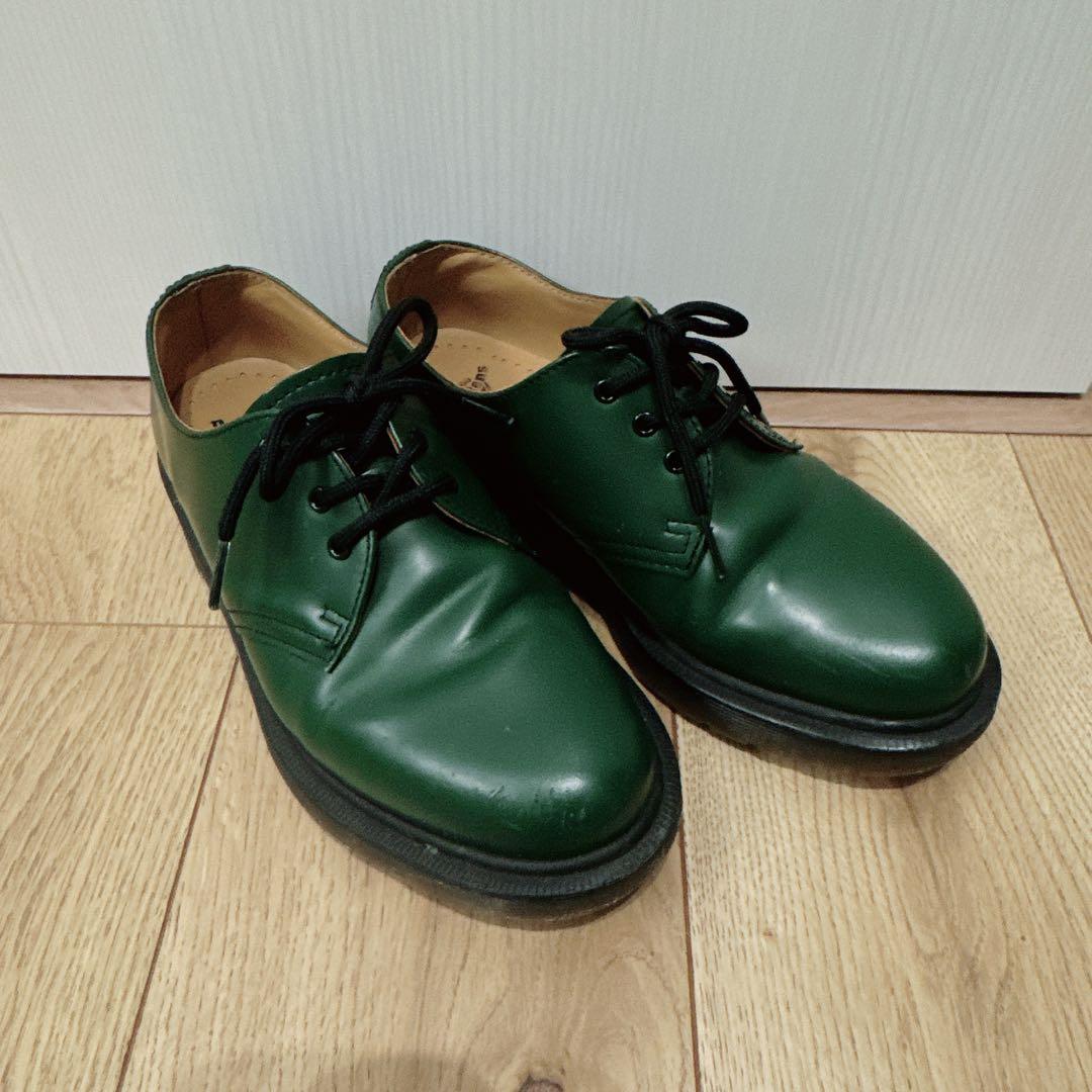 Dr. Martens 1461 3ホールシューズ ローファー グリーン UK4