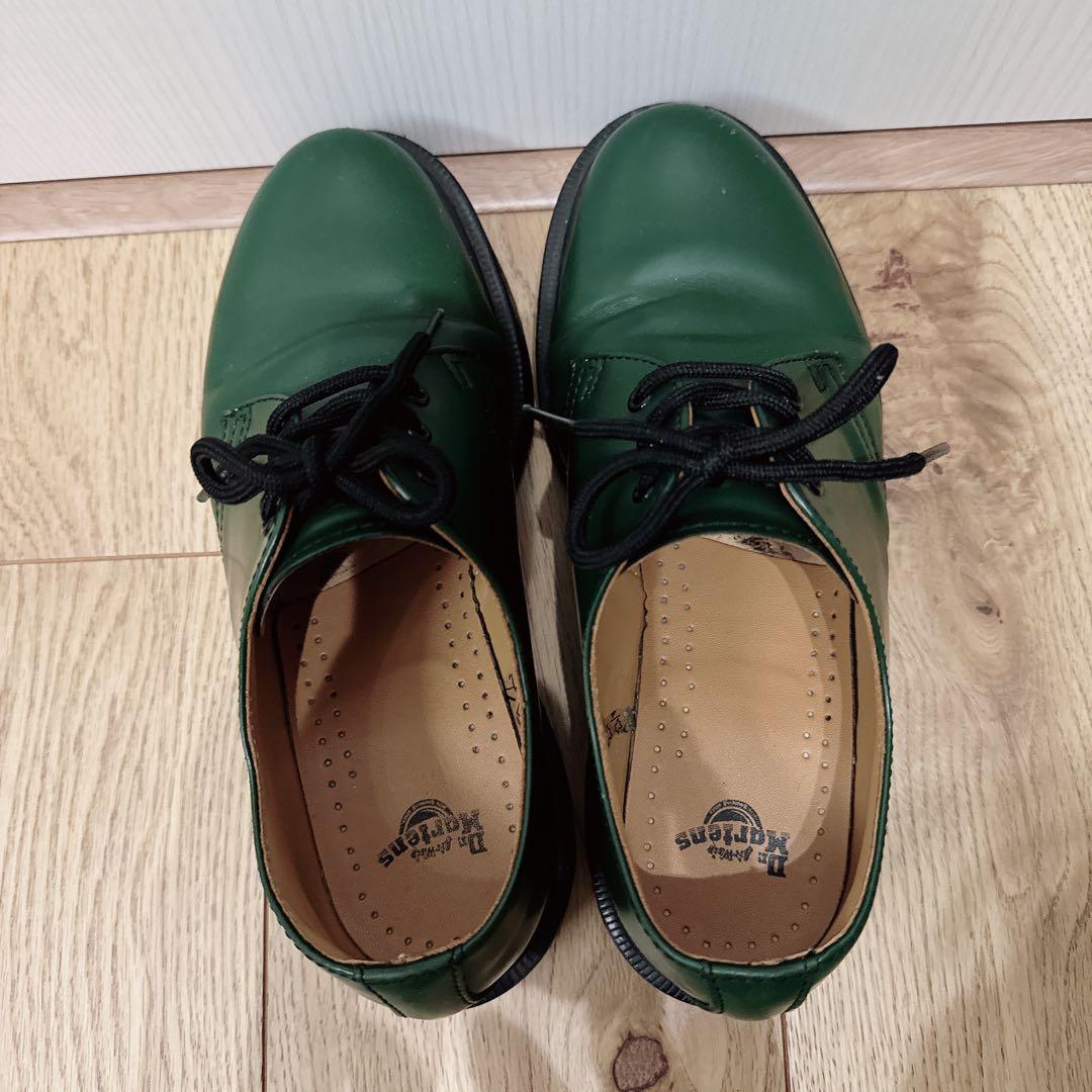 Dr. Martens 1461 3ホールシューズ ローファー グリーン UK4