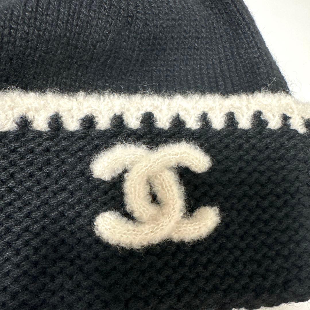 梅田阪急で購入 1度のみの着用 美品 CHANEL ニット帽