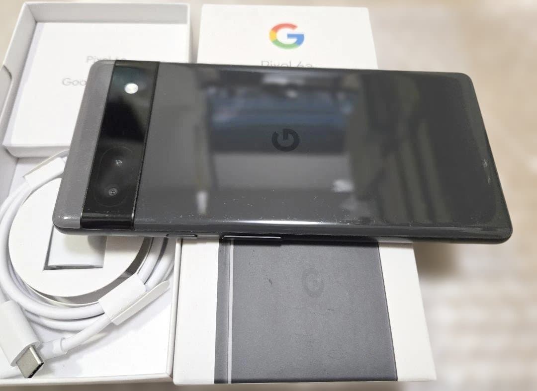 美品 Google Pixel6a 128GB チャコール 公式SIMフリー
