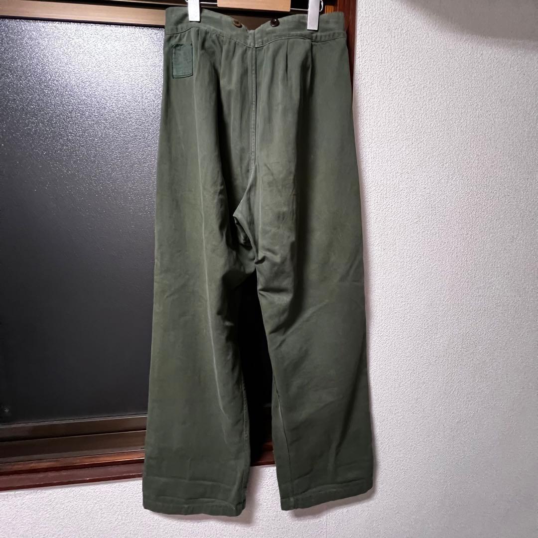 40s British Army カーキドリル トラウザーズ ミリタリー