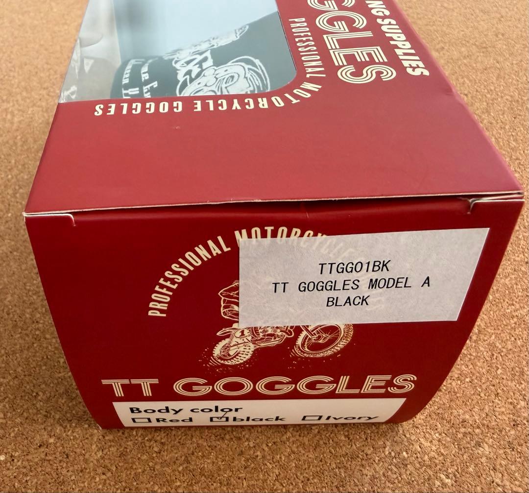 TT&CO TTゴーグルモデルA ブラック　ライトスモークレンズ付